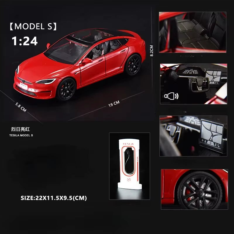 Tesla Model S Diecast Model Car – PocketGarage Edition