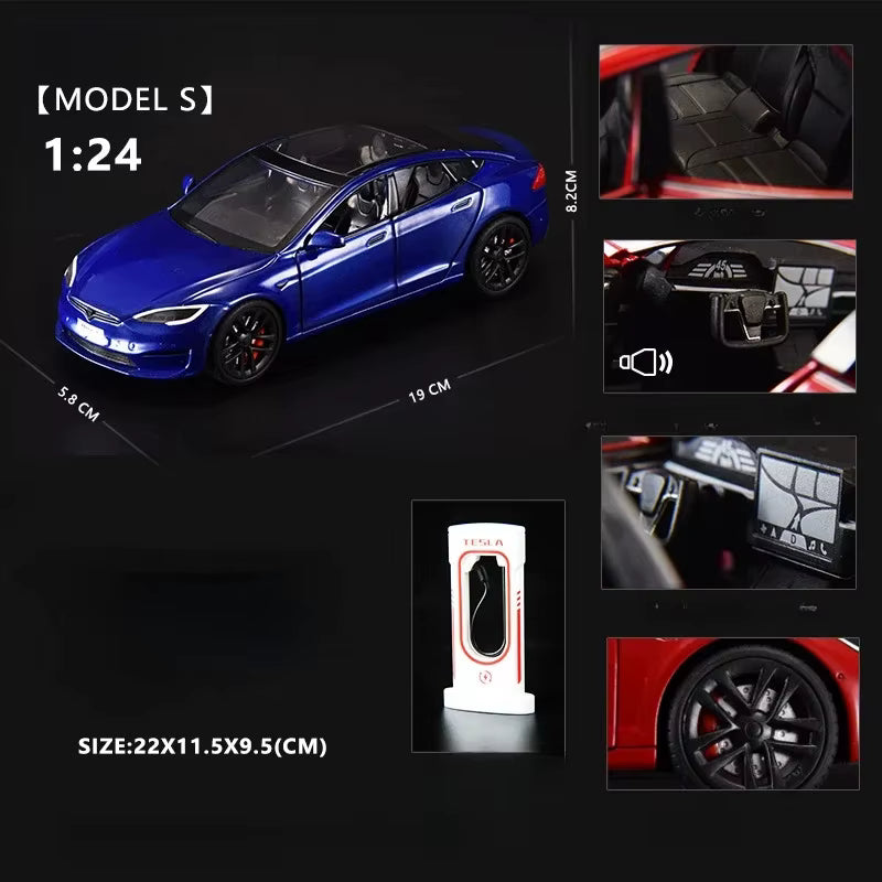 Tesla Model S Diecast Model Car – PocketGarage Edition