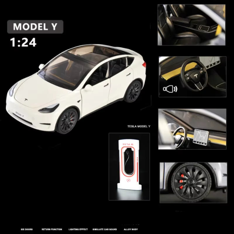 Tesla Model Y 2017-2023 Diecast Model Car – PocketGarage Edition