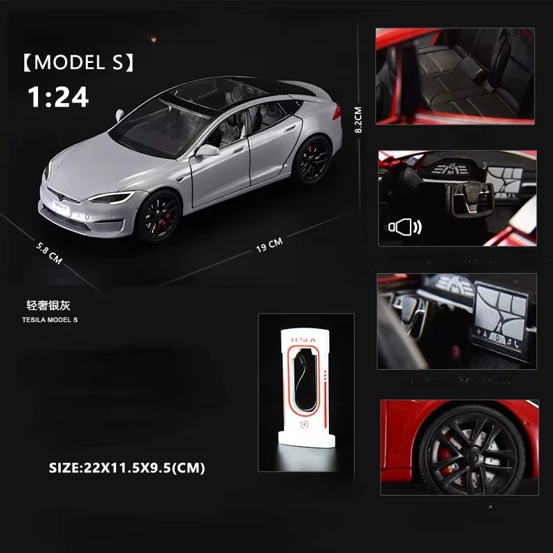 Tesla Model S Diecast Model Car – PocketGarage Edition