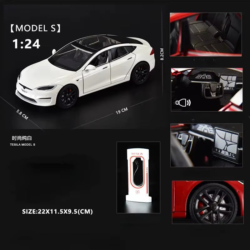 Tesla Model S Diecast Model Car – PocketGarage Edition