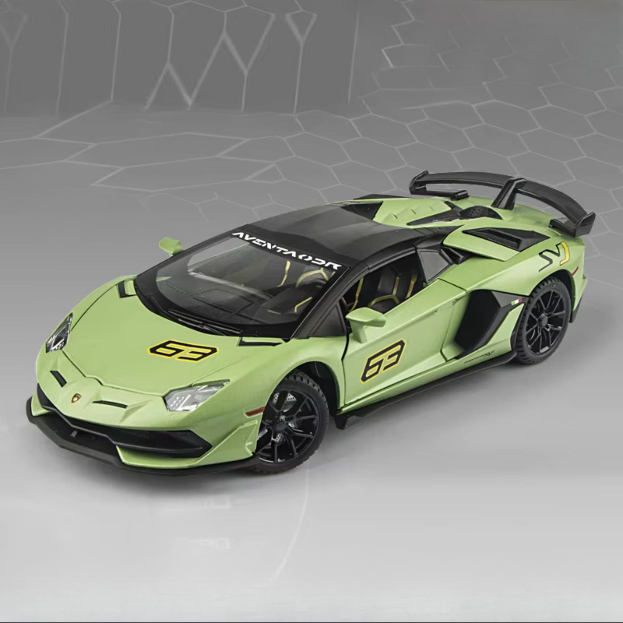 Lamborghini Aventador SVJ 63 Diecast Model Car – PocketGarage Edition