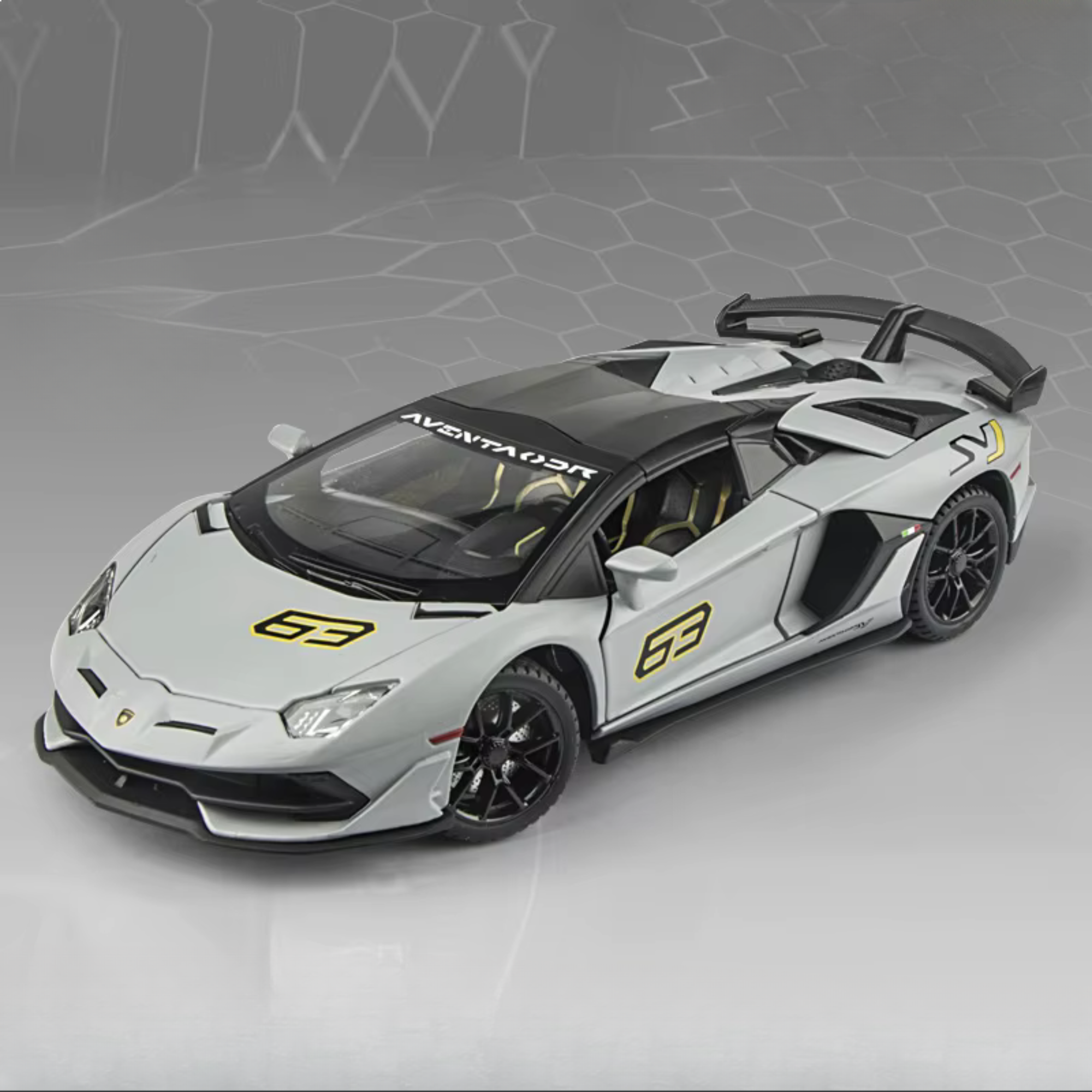 Lamborghini Aventador SVJ 63 Diecast Model Car – PocketGarage Edition